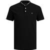JACK & JONES JJEPAULOS MAO POLO SS NOOS, Polo, Uomo, Blu (Dark Navy), XL