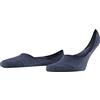 FALKE Invisible Step Medium Cut M In cotone invisibili tinta unita 1 paio, Calzini fantasmini Uomo, Nero Black 3000, 41-42