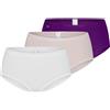 sloggi Basic+ Midi 3P, Slip, Donna, Bianco (White), 46