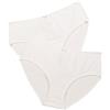 Ulla Popken Slips, 2er-Pack, Mutande da Uomo Donna, Weiß,