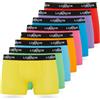 FM London Pacchetto da 4/8 Mutande Uomo, Boxer Uomo Cotone, Aderenti e Confortevoli per l'Uso Quotidiano, Colori scuri assortiti (8 pezzi), XXL