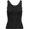 ONLY Onlsara Sharai Lace Canotta Jrs Noos, Nero, XS