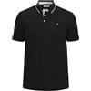 Jack & Jones Jjepaulos - Polo S Noos Pls - Plus Size, Nero, 5XL