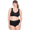 Ulla Popken Reggiseno Sostenitivo Senza Ferretto con Chiusura Anteriore Rosso UVA 100C 810232844-100C