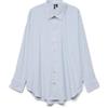 VERO MODA Shirt Vmnora LS Wvn Ga Noos-Maglietta Oversize, Bianco, XS Donna