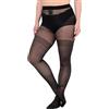 Ulla Popken Collant con effetto reggicalze nero 50+ 837854100-50+