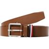 JACK & JONES JACESPO Cintura di Pelle da Uomo, Marrone(Cognac), 90