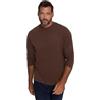 JP 1880 Menswear L-8XL JP1880 - Maglietta a Maniche Lunghe da Uomo, Taglie Forti, Basic Oeko-Tex, Fino a 8 XL 702559, Espresso, 8XL