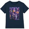 KPOP Demon Hunters Huntrix Huntrx Golden Trio Pose T-Shirt Bambini, Navy, 5-6 A