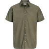 JACK & JONES Shirt Jjhenry Slub-Maglietta SS, Blazer Blu Marine, S Uomo