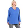 Ulla Popken Maglia dalle Linee morbide con Scollo a V e Maniche Lunghe 725334