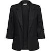 ONLY Onlgoa 3/4 Unline Linen Bl Blazer CC TLR, Nero, 42