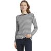 TOM TAILOR Denim Le signore Maniche lunghe a righe 1023950, 25924 - Navy White Stripe, XS