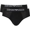 Emporio Armani Slip da Uomo (Confezione da 2), Nero/Nero, M