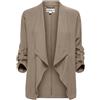 ONLY Open Jacket Onllalia-Giacca Aperta 3/4 Pnt, Visone Argenteo, M Donna