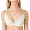 sloggi Donna Go Ribbed R Bralette, Angora, XS
