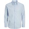 JJ Rebel Camicia da Uomo Jrebgavin Solid Shirt LS Noos, Bianco, S