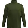 JP 1880 Maglietta da Uomo Taglie Forti Menswear L-8XL a Collo Alto, Basic, Jersey, Maniche Lunghe 723303, Oliva, 6XL