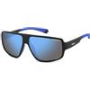 POLAROID PLD 7054/S Occhiali, Matte Black Blue, 61/12/140 Uomo, Matte Black Blue, 61/12/140