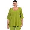 gs1 data protected company 4069787000005 Ulla Popken Pullover, Oversized, V-Ausschnitt, Halbarm Maglione Cardigan Donna (Pacco da 1)