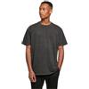 Build your Brand T-Shirt Oversize Pesante da Uomo Lavata con Acido, Nero, XL