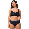 Ulla Popken Reggiseno in Microfibra Senza Ferretto con Coppe in Spacer Blu Notte 110B 819009139-110B