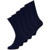 JACK & JONES Calze da Uomo, Confezione da 5, Blu (Navy Blazer), 41-46 EU