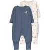 Name it baby Nbmnightsuit 2P Zip FF Jet Tractor Noos, Jet Stream, 80 cm