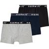 NAME IT Boxer da bambino basic, confezione da 3, neri, 146/152