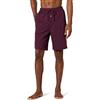 Amazon Essentials Knit Pajama Short, Pantaloncini Uomo, Rosso (Burgundy Bur), Taglia unica (Taglia Produttore: Small)