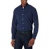 Amazon Essentials Camicia Oxford a Maniche Lunghe dalla vestibilità Standard Uomo, Blu, XS