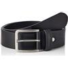 WRANGLER - Cintura Uomo - 100% Pelle - Structured Belt - Nero