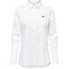 JdY Mio L/S Embroidery Shirt Wvn Noos, Bianco, 44