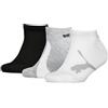 PUMA Bwt Sneaker 3p, Calzini Unisex - Bambini e ragazzi, White/Grey/Black - New, 27-30