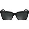 CALVIN KLEIN Jeans Unisex Adult Sunglasses CKJ25602S - Black with Solid Grey Lens