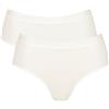 sloggi Donna Go Casual Midi 2P, Silk Bianco, L