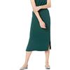 Amazon Essentials Gonna Media in Maglia con Elastico in Vita (Taglie Forti Disponibili) Donna, Nero, S