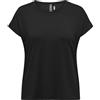 ONLY Onpaubree SS Loose TR Tee Curvy-Opus, Camicia Sportiva Donna, Nero (Black Black), 52-54