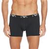 Emporio Armani Underwear 2-Pack Boxer Essential Monogram, Boxer Uomo, Bianco, M