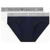 Emporio Armani Slip da Uomo Endurance, Confezione da 2, Blu, L, Blu, L
