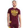 Lonsdale Gruting T-Shrit, Oxblood/Yellow, XXXL Uomo, 117527