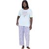 Ulla Popken Donna Pigiama Blu 42+