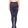 Ulla Popken Collant di maglia calda con lavorazione trendy con trecce blu scuro 46+ 802346740-46+