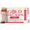 GOLD COLLAGEN Forte - Collagene Integratore Antirughe Antiossidante con Biotina Crescita Capelli, Pelle Unghie e Sistema Immunitario, Vitamina C, Collagene Marino con Acido Ialuronico, 1 Pack 10x50 ml