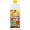 FILA Surface Care Solutions, PROTEGGI LEGNO, Cera per Parquet Verniciato, Prefinito e Laminato, Azione Ravvivante Parquet, Protegge da Usura e Graffi con un Sottile Strato di Protezione Parquet,1L