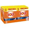 SOLE Bianco Splendente 52 Mis, Confezione da 4x2,6 kg, Detersivo in polvere con bicarbonato per bucato a mano e in lavatrice