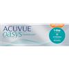 ACUVUE OASYS 1-Day per astigmatismo; Lenti a contatto giornaliere; visione chiara e stabile per tutto il giorno,comfort elevato;+1.75 diottrie; Cilindro -0.75 ; Asse 90 ; BC 8.5; DIA 14.30; 30 lenti