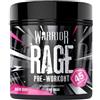 Warrior Rage Pre Workout Polvere 392 g, 45 Porzioni - Pre Workout Potente con 300 mg di Caffeina, Beta Alanina, Creatina, BCAA, Taurina, Citrullina e L-Arginina - Blazin' Berry