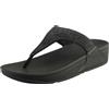 Fitflop Sandali da donna Lulu Crystal impreziositi con plateau in beige, Nero, 39 EU