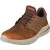 Skechers Delson 3.0 Ezra, Scarpe da ginnastica Uomo, Black Leather, 42 EU